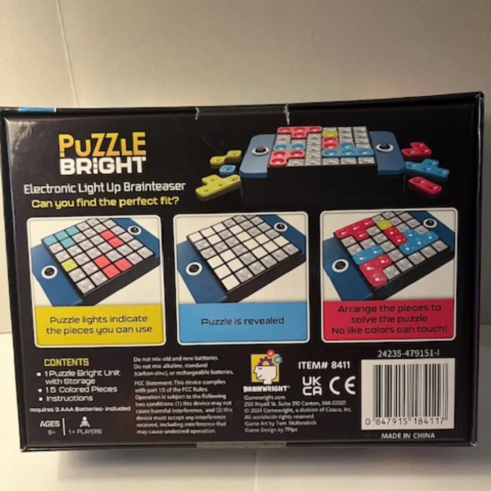 - Puzzle Bright - Interactive Light-Up Brain Teaser with 300+ Challenges